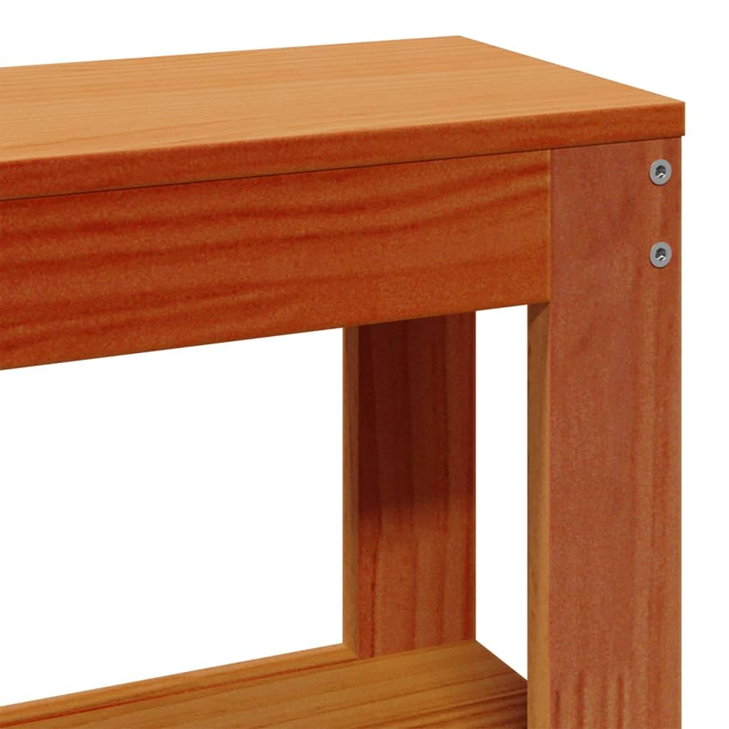 Gecheer Cabecero de Cama con estantes Madera Maciza Pino marrón 180 cm,Cabeceros Moderno,Cabezales Cama,Muebles Habitacion,Cama Cabeza,Mueble Cabecero