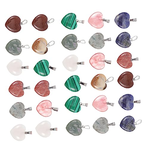 Pendentifs forme de cœur OSALADI par 40 pièces pour création de colliers DIY