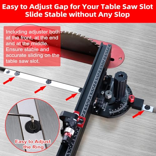 GOINGMAKE Miter Gauge with Micro-Adjust