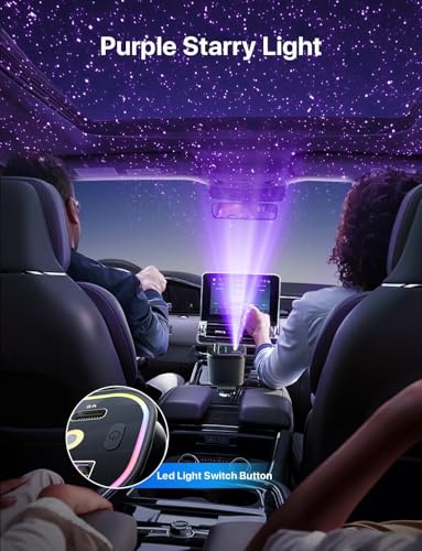 Image of JOYMASS 100 W Ultra Fast Charging Car Charger | 4-in-1 Retractable Car Charger with Built-in Type-C Cable & Dual USB Ports | 180 Adjustable Car Adapter | Compatible with iOS & Type-C Devices (Black)