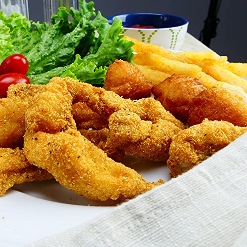 Bayou-Classic-Cast-Iron-Dutch-Oven-w-Fry-Basket-Features-Flanged-Camp-Lid-Perforated-Aluminum-Basket-Stainless-Coil-Wire-Handle-Grip-20-qt-Perfect-For-Frying-Fish-Chicken-Shrimp-More