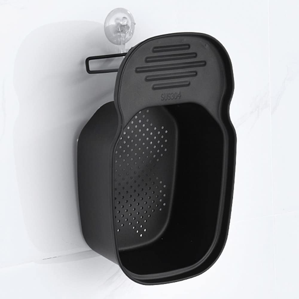 Set Colino + Ciotola Estensibile Per Lavello – 34-48 Cm – Plastica Alimentare – Lavabile In Lavastoviglie – Nero - 3