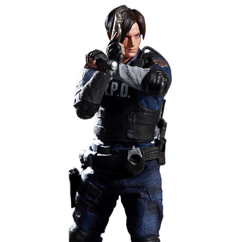 REOZIGN Leon Figurine 9 Schwerter Leon Scott Kennedy Anime Figuren 32 cm / 12,6 Zoll PVC Charakter Figur Cosplay Handwerk Geschenke