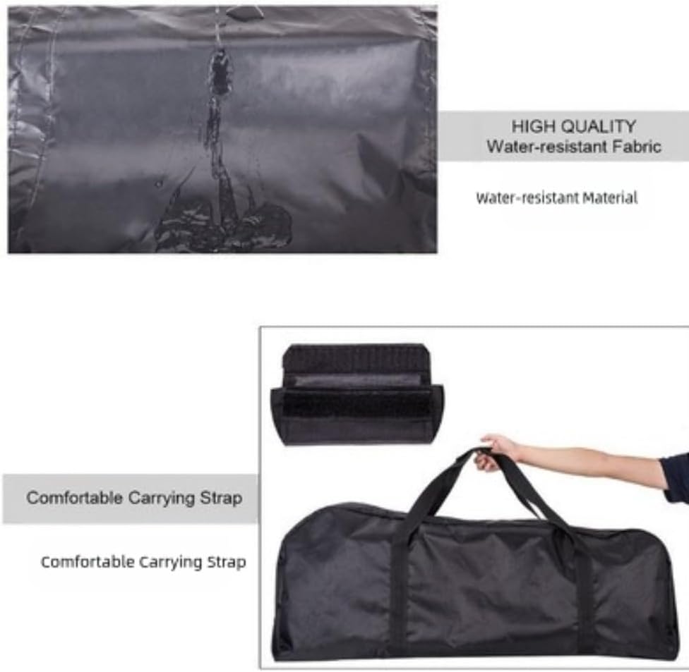 Electric Scooter Storage Bag Waterproof Foldable Carrying Case Portable Travel Companion Compact Protection for Charger and Accessories Black