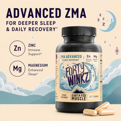 Earth Fed Muscle Forty Winkz ZMA Sleep Support