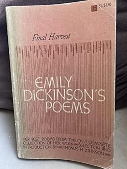 Unknown Binding Final Harvest Emily Dickinsons Poems Book