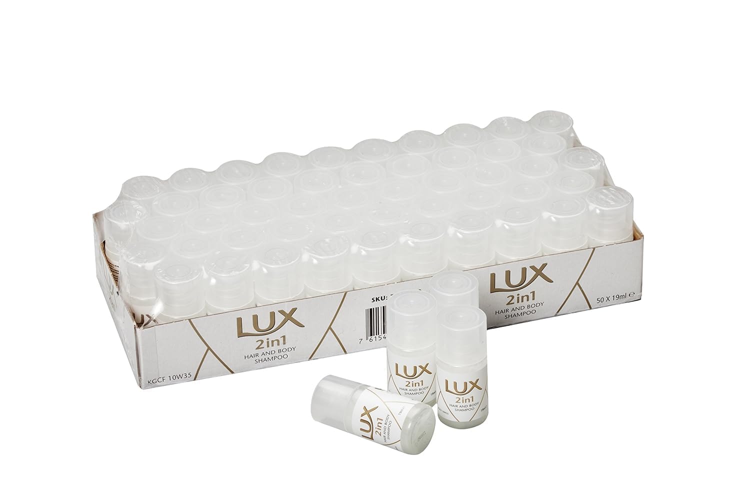 2in1 Duschgel und Shampoo, Körperpflege für Hotel & Pension, Hotelpackung 50 x 19 ml (Mini)