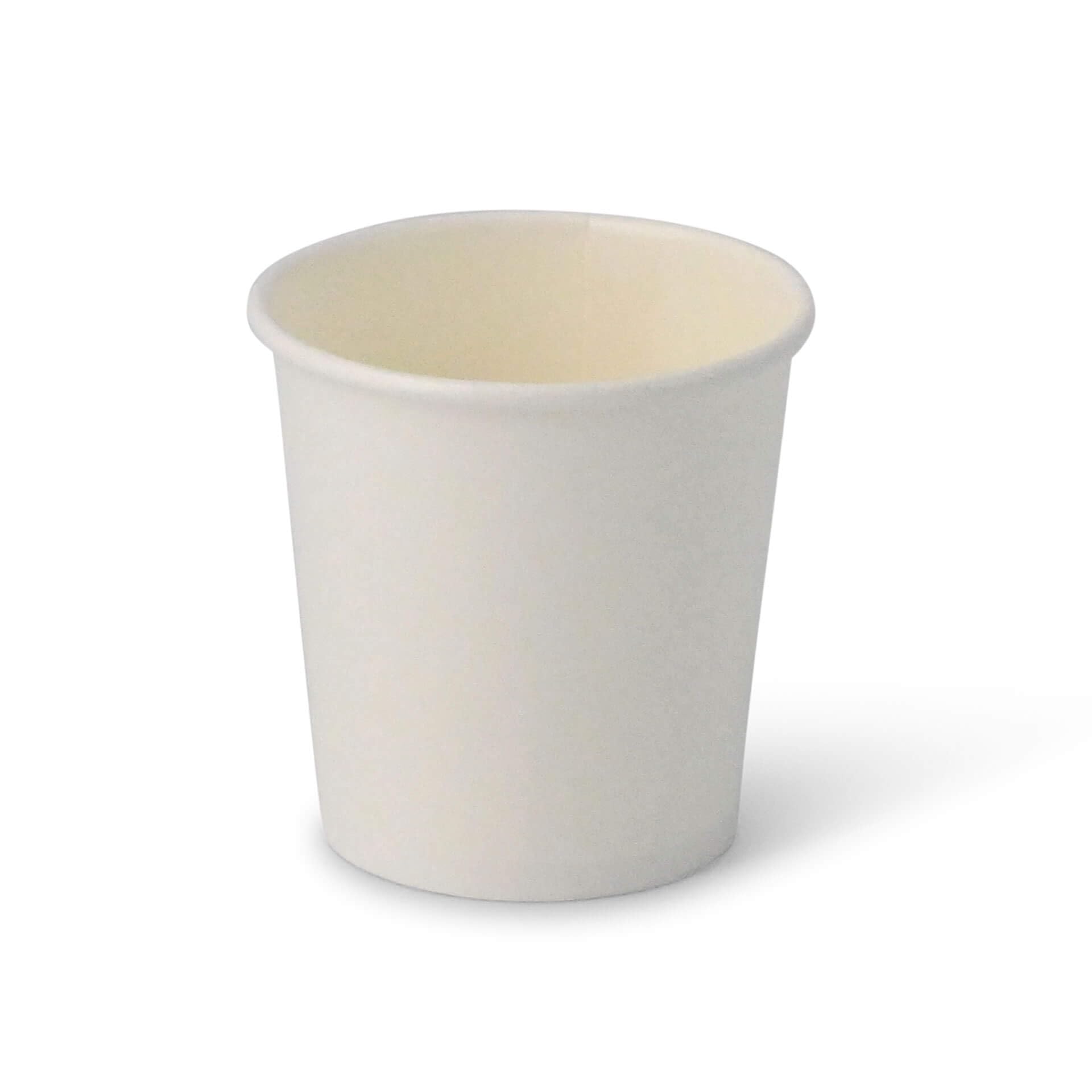 BIOZOYG 1000 Stück Kaffeebecher Pappbecher 100ml / 4 oz Ø 62 mm weiß - Einwegbecher plastikfrei - Becher aus nachhaltiger Forstwirtschaft - Kaffeebecher Einweg