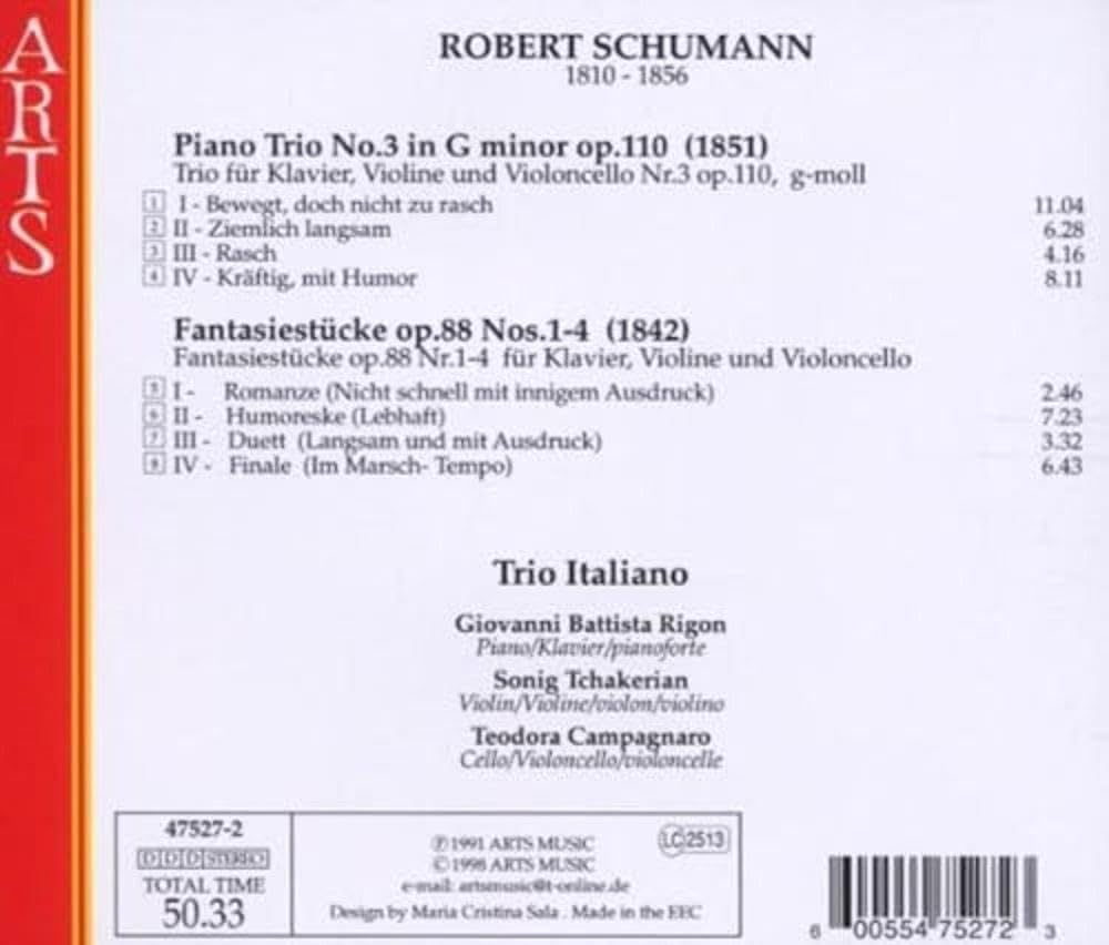 Schumann: Piano Trios Vol. 2