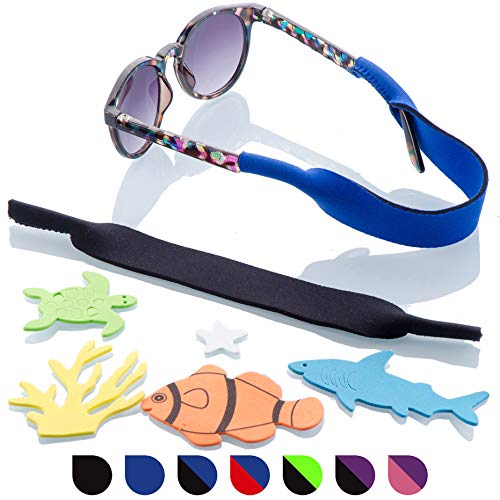 Baby Glasses and Sunglasses Strap 2pk | Active Kids with Bonus Stickers