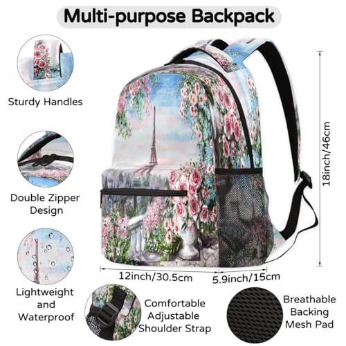 Sac à dos d'école Tour Eiffel : la solution confortable contre le mal de dos des enfants
