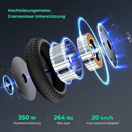 E-Scooter E9/E9 Pro mit ABE, 350W Motor und 8,5 Zoll Wabenreifen