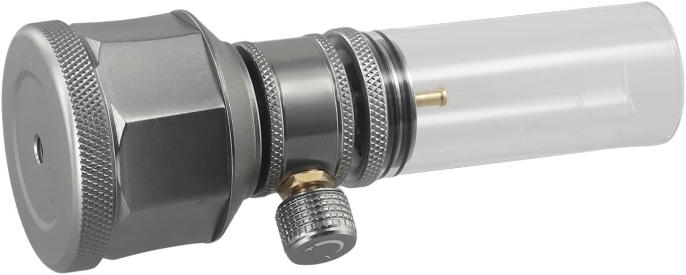 Lanterne à gaz de camping, lampe de camping avec tige d'extension vide en alliage d'aluminium, lanterne à gaz d'extérieur avec réservoir, design léger et compact (lanterne à gaz)