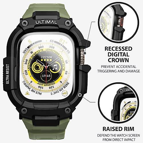 ULTIMAL Case with Band Compatible with Apple Watch Straps Ultra 3/ Ultra 2/ Ultra 49mm - Image 3