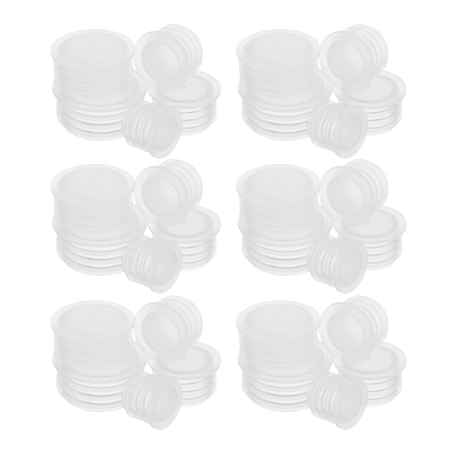 Ersatzstopfen für Flaschendeckel, 100 Stück, Verschluss für Flaschenköpfe, Blumentöpfe, transparent, Ersatzstopfen, Flaschen-Endkappen