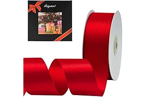 Double Faced Red Satin Ribbon Perfect for Crafts