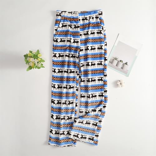 Christmas Pajamas Pants for Women Flannel Fuzzy Christmas Tree Pj Bottoms - image 2