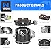 Tripod Head 44mm Low Profile Ball Head, WEYLLAN DH44 360 Degree Metal Panoramic Camera Ball Head Mount with Two Quick Release Plates, Arca Ballhead for Tripod Monopod DSLR Camera Max Load 55lbs/25kg