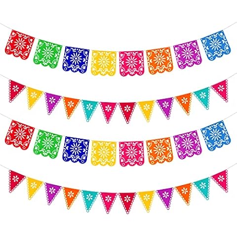 Qpout 4 Stück Tag der Toten Banner Cover