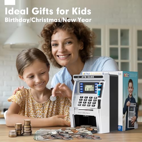 Baodlon BL-ATM-BLACK-04 Piggy Bank For Kids, Atm Machine Bank thumb #6