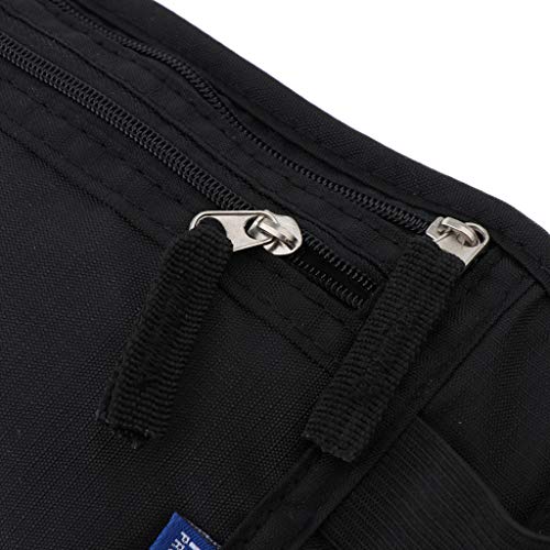 kowaku Travel Money Belt RFID Bloqueando Cintura Preta Impermeável