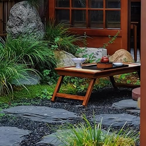 Table pliante bureau à domicile table basse japonaise en bois