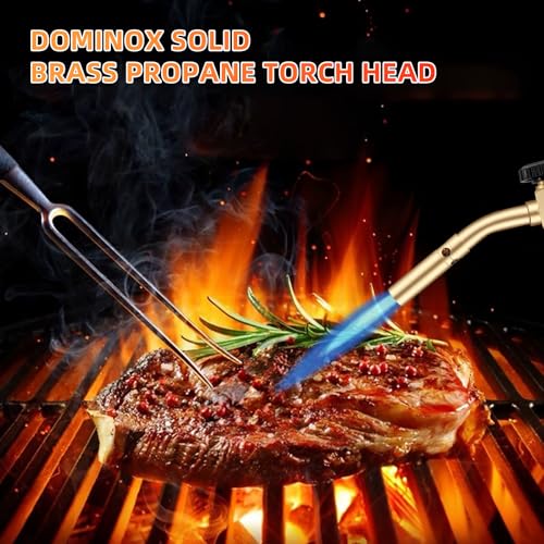 Dominox Propane Torch Head, Manual Start Solid Brass Brazing Torch Fuel By Map Map Pro Propane Cga600 Cylinder thumb #6