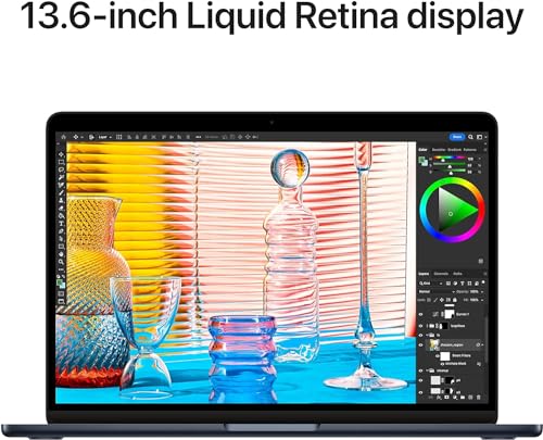 Image of Apple 2022 MacBook Air with Apple M2 Chip (13-inch, 24GB RAM, 2TB SSD Storage) Midnight (Renewed)