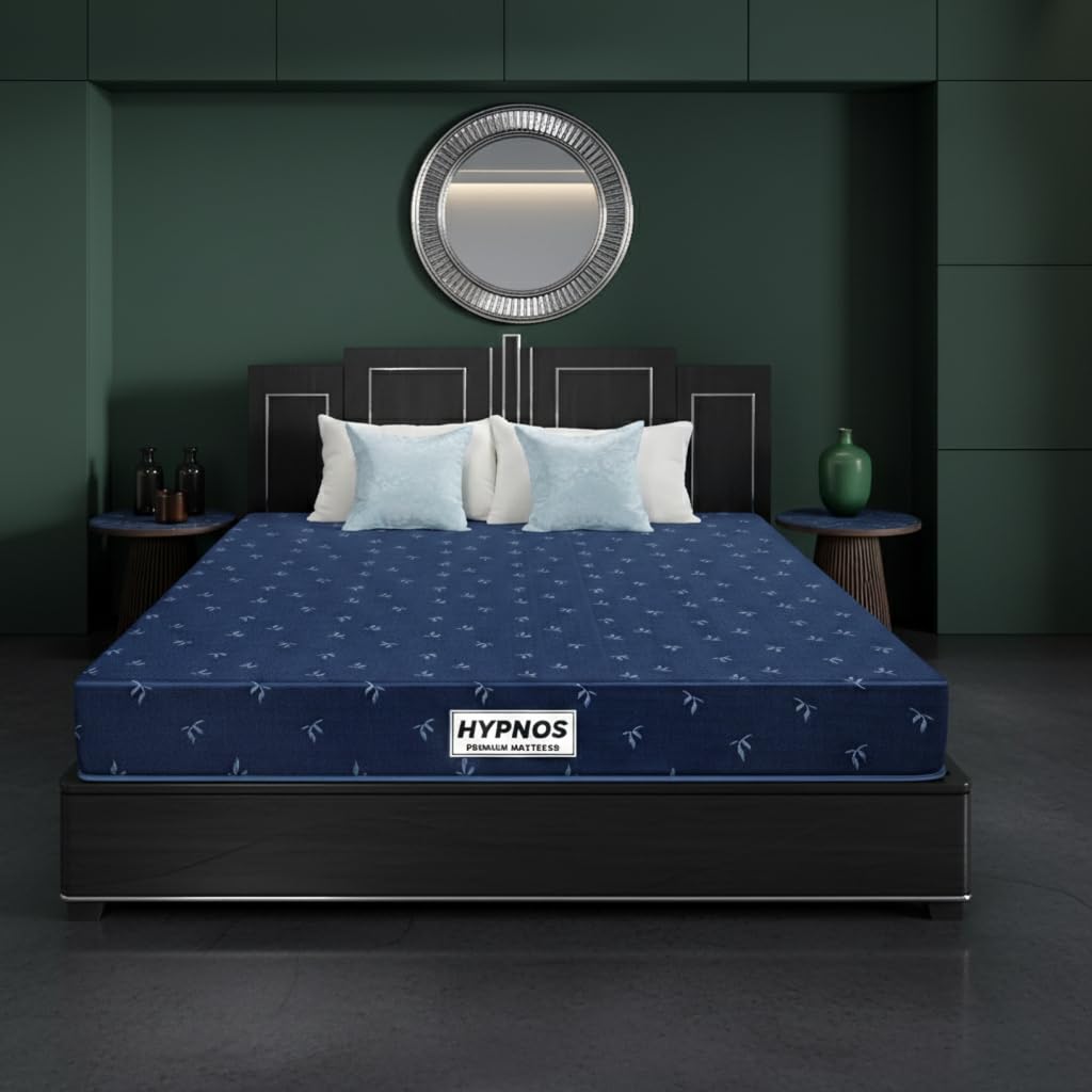 Hypnos Dual Comfort 4 Inch High Resilience PU Foam Mattress | Single Size (72X30 Inches) | Reversible Soft & Hard Sides | Zero Partner Disturbance | Breathable Knitted Fabric | 5-Year Warranty-image-42
