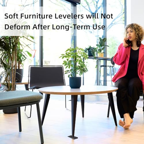 20 Stück Keile Kunststoff,Möbel-Nivellierpads,Schrank-Unterlegscheiben,Tischbein-Nivellierer,Nivellierer Möbelkeile, für Möbel Tisch Stuhl Schrank,Tischbein-Nivellierer