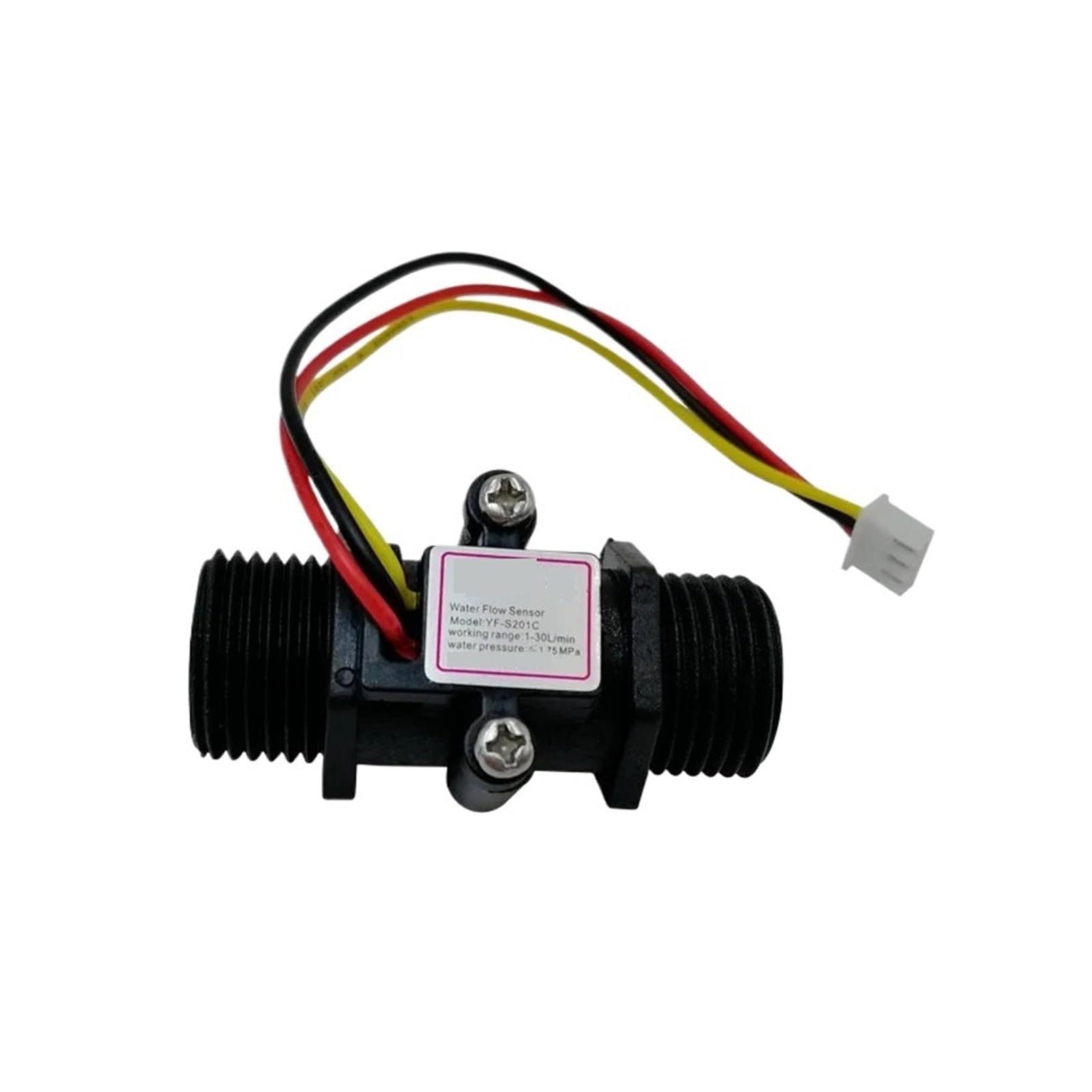 Flow Sensor Meter Digital Pipeline Water Flow DC 5V 12V DN15 Transparent/Black Water Flow Sensor Water Measurement Flow Sensor Indicator Counter G1/2(Transparent)