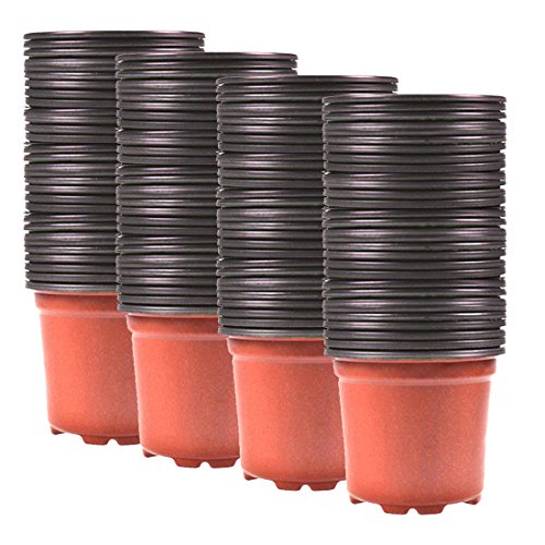 Plastic Nursery Plant Pot 100 Pack Flower Seedling Starter Pots For Little Garden Pots To Repot Succulents And Small Plants (100Pack) #TOP1