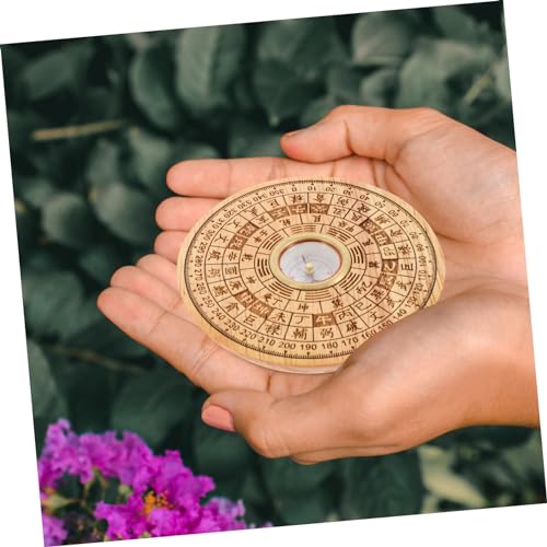 BESTonZON set de brújula Feng Shui Pan china artesanal elegante para escritorio, diseño ligero y duradero para hogar u oficina miniatura 5
