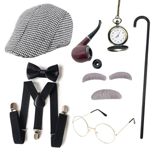 Disfraz de Abuelo para Niños con Accesorios 1920s
