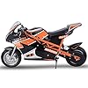 MotoTec 1000w 48v Electric Superbike Black #1