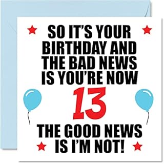 Funny 60th Birthday Card for Men Women - Bad News - Happy Birthday Cards for 60 Year Old Dad Mum Auntie Uncle Nan Grandad, 145mm x 145mm Sixty Sixtieth Bday Greeting Cards Gift