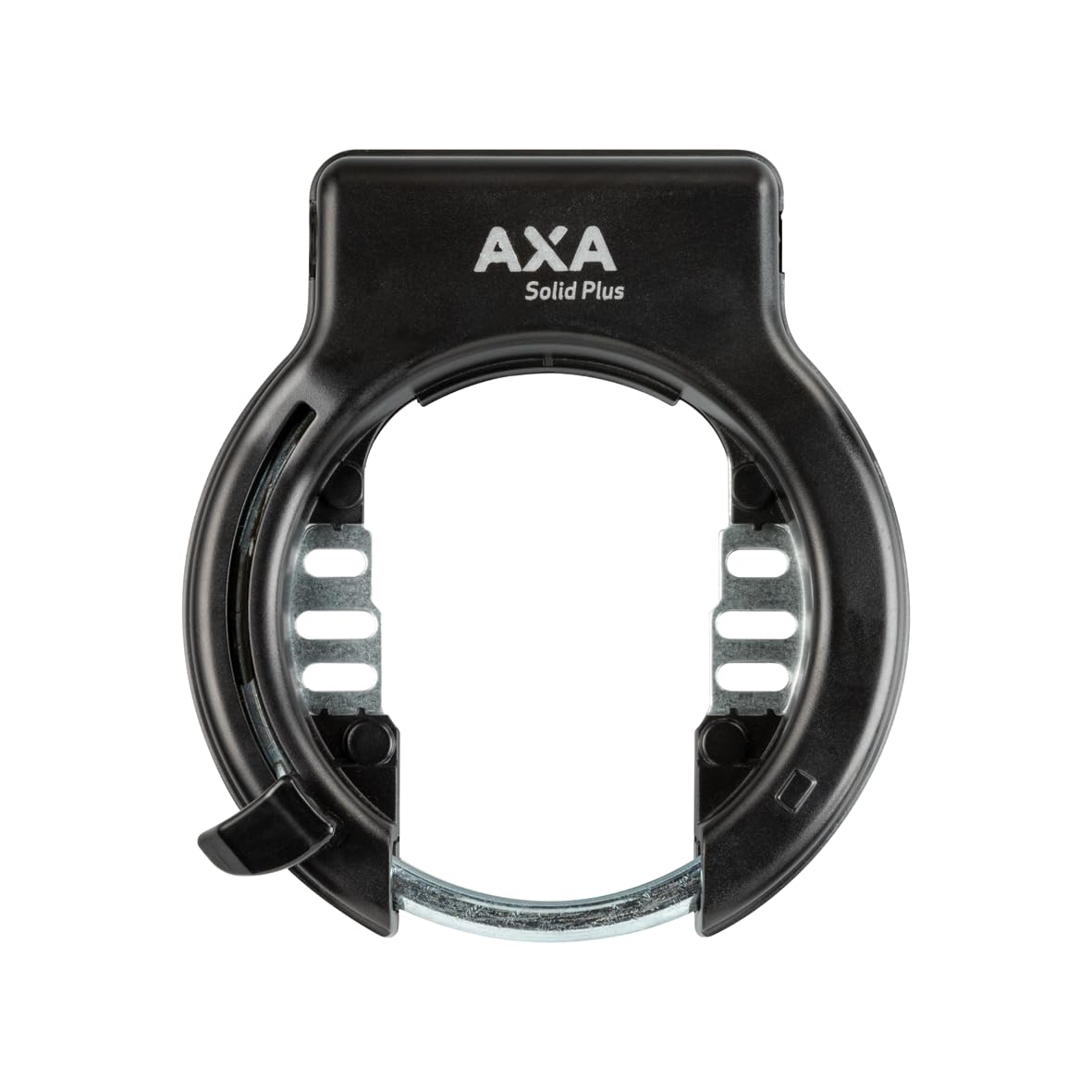 AXA Solid Plus - Lucchetto a telaio retrattile - Livello di sicurezza 11 - Larghezza apertura 57 mm - Catena compatibile - Chiave rimovibile - Nero
