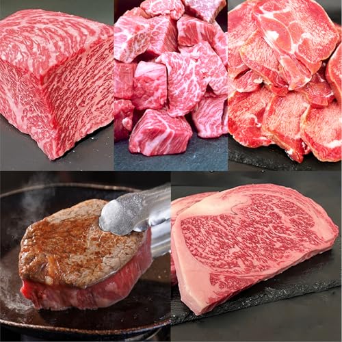 [定期便6回 偶数月]佐賀牛ステーキ贅沢コース(ガッツリステーキ・A5ロース・シャトーブリアン・サイコロステーキ・厚切り牛タン)昭和20年創業 織田精肉店 f-92