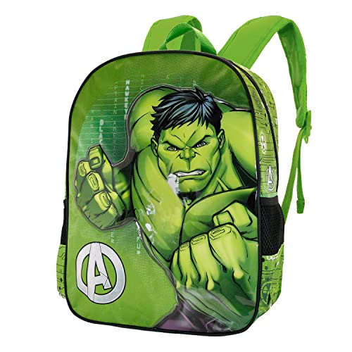 Marvel Hulk Challenge-Mochila Basic, Verde, 31 x 39 cm, Capacidad 18.2 L