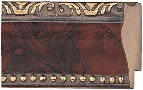 CountryArtHouse Picture Frame Moulding (Wood) 100ft Bundle - Traditional Cherry Finish - 1.5" Width - 5/16" Rabbet Depth