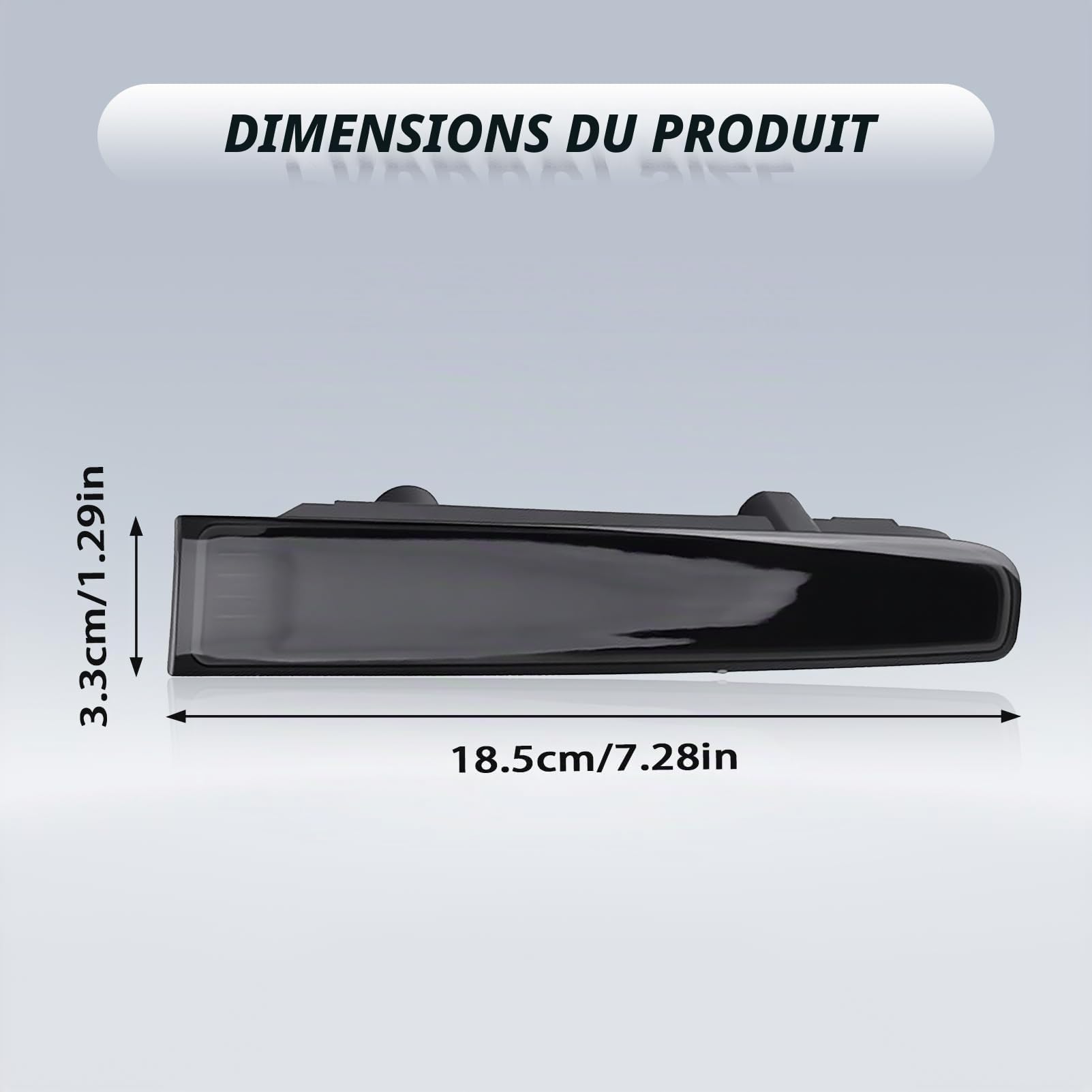 Paire de Troisièmes Feux Stop Arrière, Noirs, pour Transporter T5 T6 Caravelle Multivan MK V (portes battantes), Années-modèles 2003-2015, Références 7E0945097E et 7E0945097F