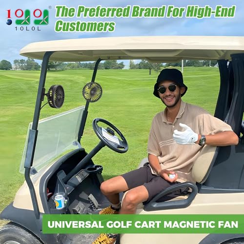 Ventilateurs magnétiques pour voiturette de golf 12V orientables - 3