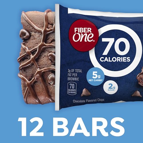 Fiber One 70 Calorie Brownies, Chocolate Fudge, Snack Bars, Value Pack, 12 Bars, 10.6 oz - Thumbnail 7