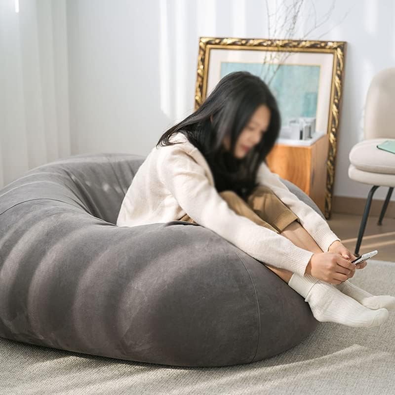 Balcony Tatami Single Living Room Leather Sandbag Lazy Sofa Bean Bag image 5