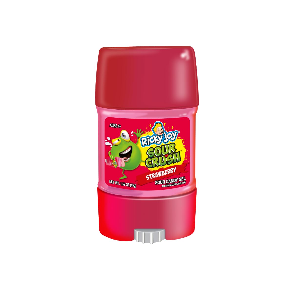Ricky Joy® Sour Crush™ Gel Watermelon & Green Apple Flavors 12 Bottles - 1.59 OZ Each - The deodorant candy (Blue Raspberry, Strawberry)