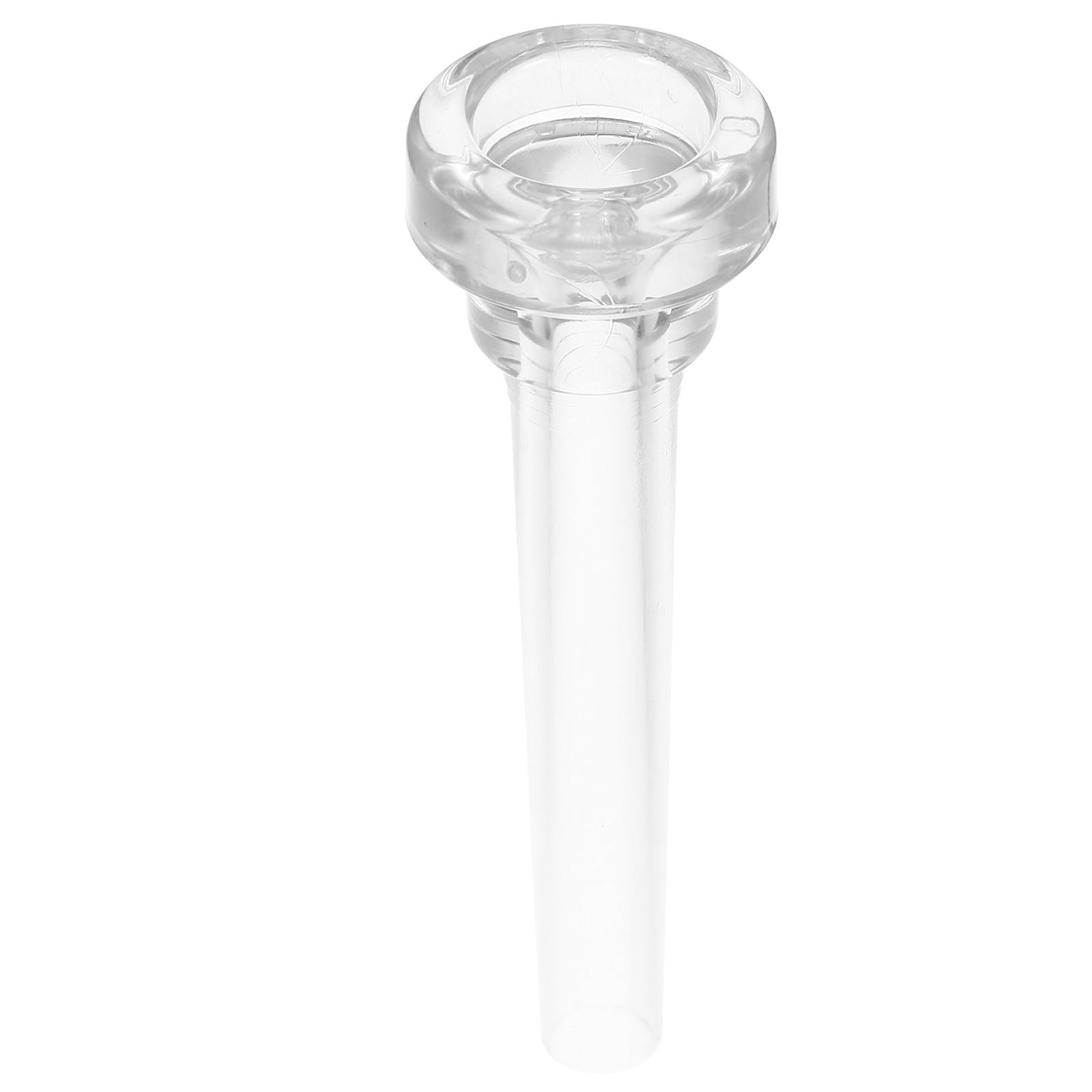 Boquilla de Trompeta Pequeña Transparente para Principiantes Boquilla Musical de Plástico Ligera y Compacta Accesorio de Repuesto para Trompeta Práctica y Uso en Instrumentos