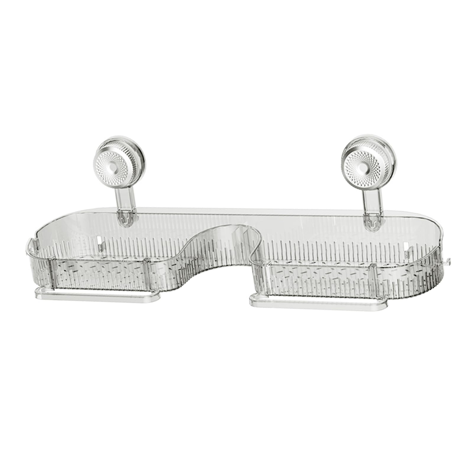 LUCKGONI Space Saving Suction Cup Shower Shelf Strong Vacuum Adhesive Bathroom Organiser For Shampoo Soap Storage