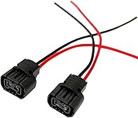 Vista 1 de Xotic Tech - 2 unidades 5202 H16 2504 PS24W hembra adaptador de arnés de cableado para luz de conducción antiniebla