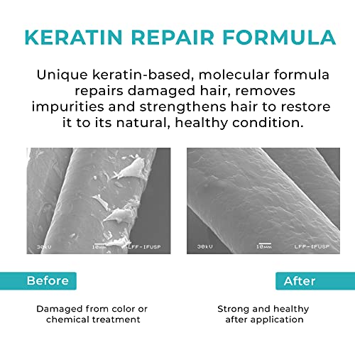 Kraze Beauty Extreme Straight Smoothing Shampoo & Conditioner Set - Keratin Shampoo And Conditioner Smooths And Repairs Frizzy, Dry, Damaged Hair - Sulfate Free, Paraben Free - 1 Shampoo 16 Fl.oz And 1 Conditioner 16 Fl.oz #TOP5