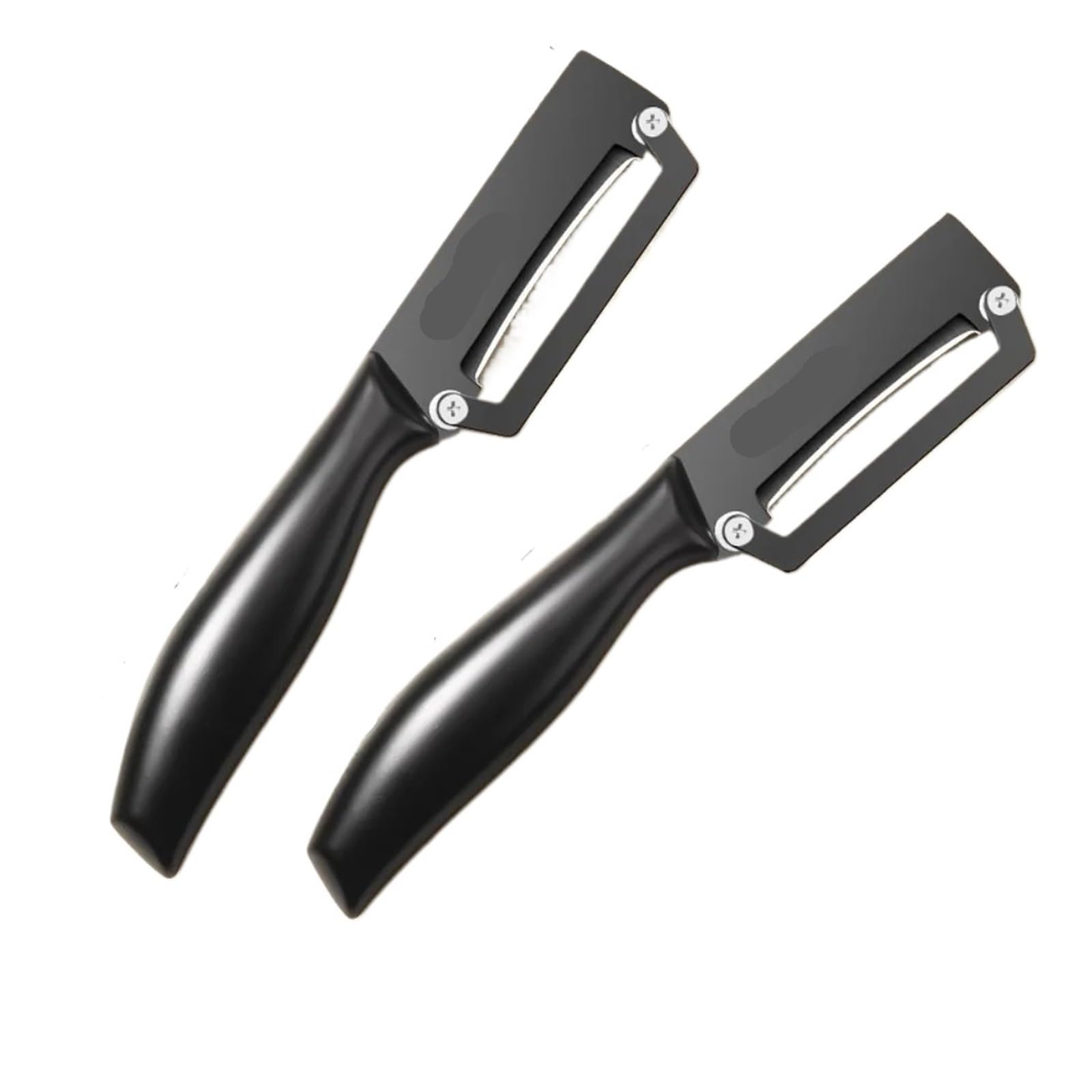 Generico Pelapatate multifunzionale in acciaio inossidabile(Black 2pcs)